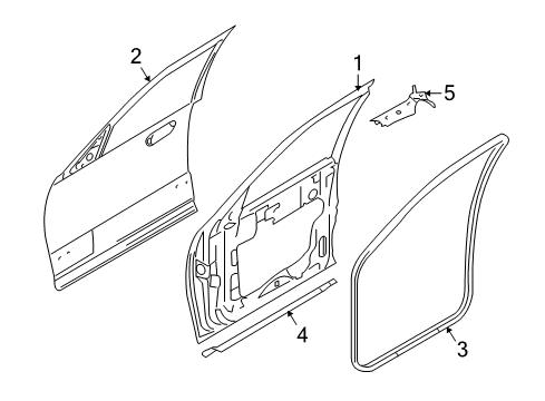 2012 Lincoln Navigator Front Door Diagram