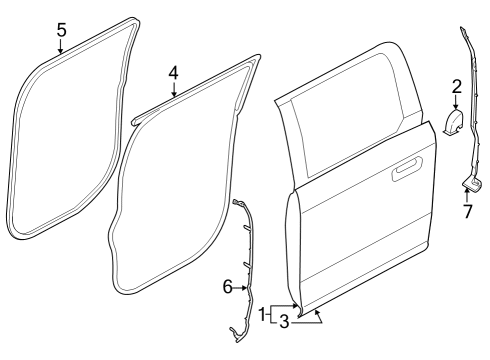 2022 Ford F-150 Door & Components Diagram