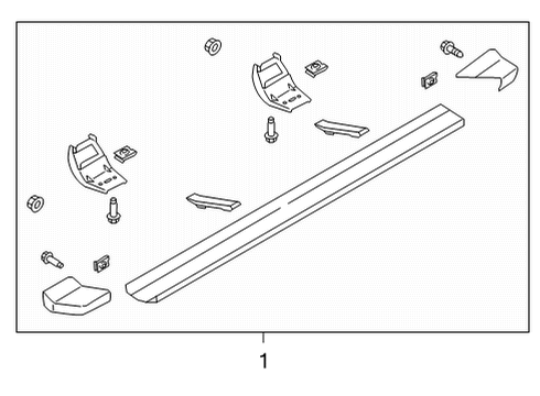 2023 Ford F-150 Running Board Diagram 4 - Thumbnail
