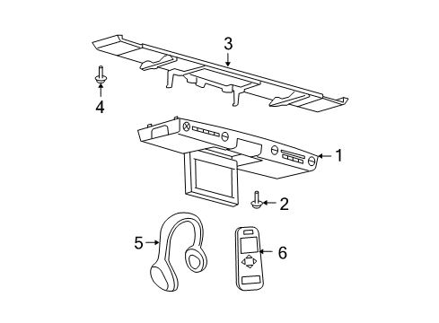 2009 Ford Expedition Entertainment System Components Diagram
