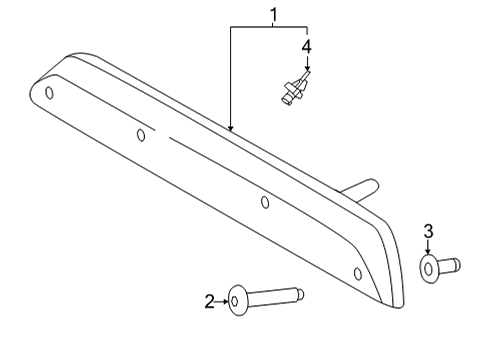 2022 Ford F-150 High Mount Lamps Diagram