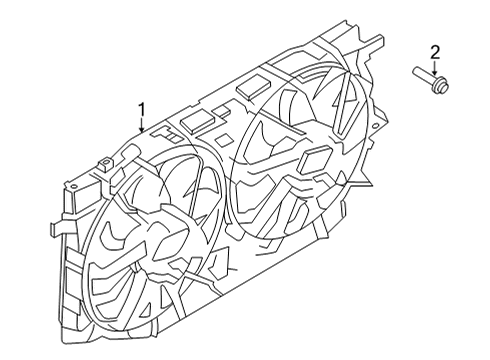 2023 Ford Bronco Cooling System, Radiator, Water Pump, Cooling Fan Diagram 2 - Thumbnail