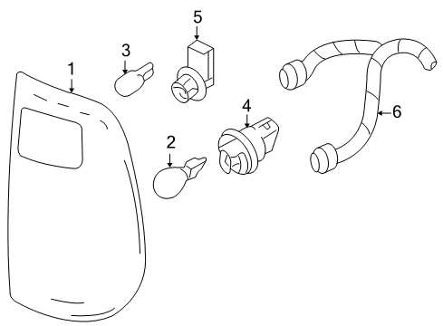 2009 Ford F-250 Super Duty Combination Lamps Diagram