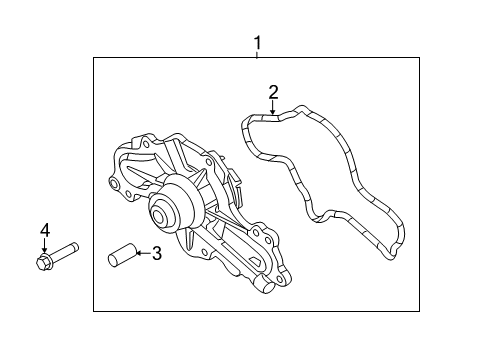 2014 Lincoln MKS Water Pump Diagram