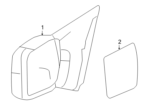 2008 Ford F-150 Outside Mirrors Diagram