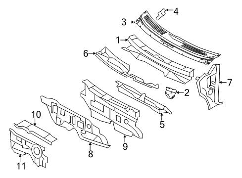 2013 Ford Edge Cowl Diagram
