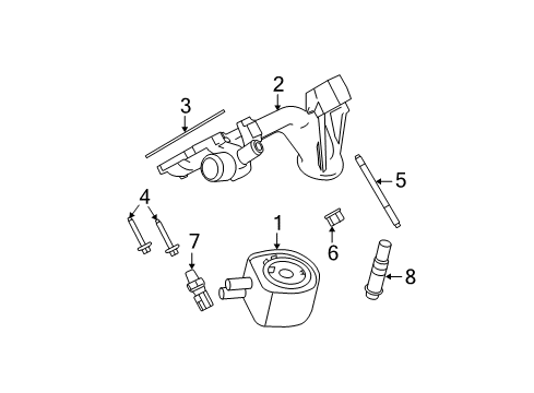 2009 Ford F-250 Super Duty Oil Cooler Diagram