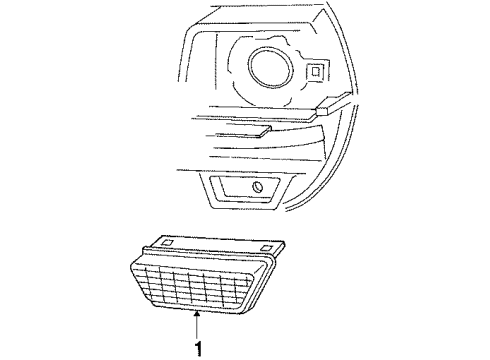 1985 Ford EXP Park Lamps Diagram