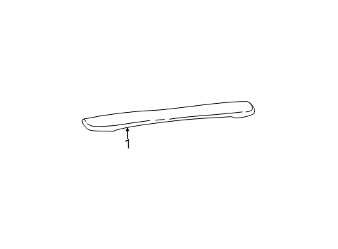2002 Ford Taurus Spoiler, Shadow Gray, Rear Diagram for 1F1Z-5444210-BAJ