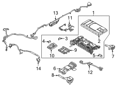 2021 Ford F-150 Control Module Diagram for ML3Z-10B687-B