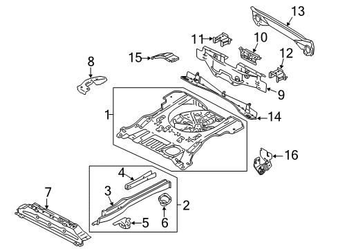 2003 Ford Escape Rear Body Panel Extension, Driver Side Diagram for YL8Z-78110A27-AA