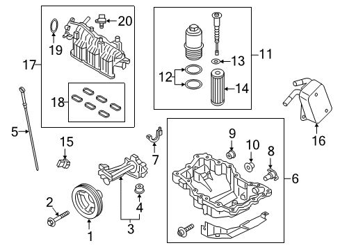 2018 Lincoln Continental Engine Parts & Mounts, Timing, Lubrication System Diagram 2 - Thumbnail