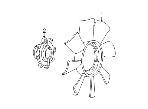 2011 Ford Ranger Cooling System, Radiator, Water Pump, Cooling Fan Diagram 2 - Thumbnail