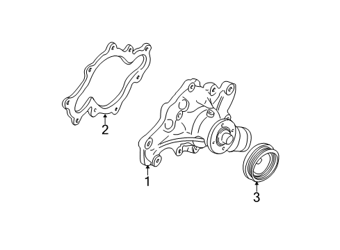 2000 Ford Expedition Water Pump Diagram