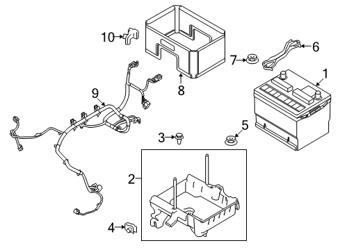 2014 Lincoln MKS Battery Diagram