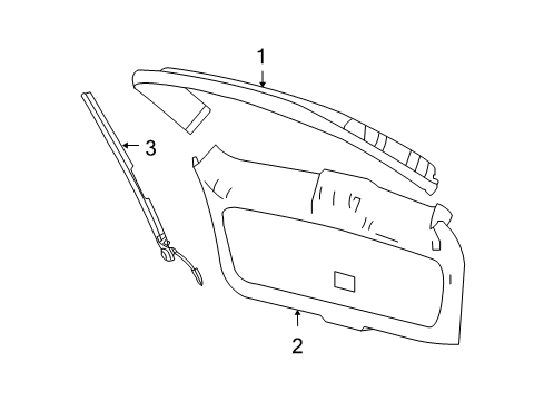 2010 Ford Edge Interior Trim - Lift Gate Diagram