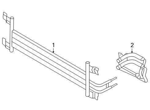 2007 Ford Freestyle Transmission Cooler Diagram for 5F9Z-7A095-AC