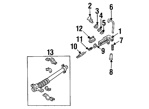 1990 Ford Mustang Housing & Components Diagram