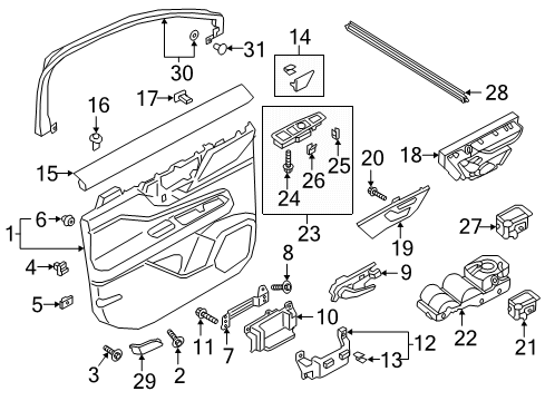 2021 Lincoln Corsair Mirrors Diagram