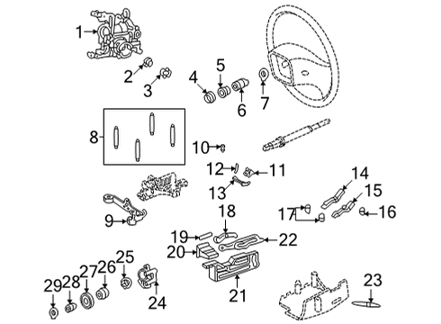 2021 Ford E-350 Super Duty Shaft & Internal Components Diagram