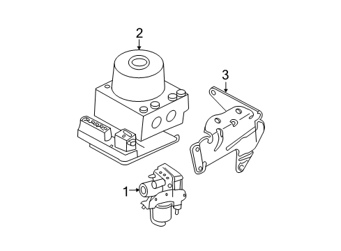 2010 Ford Escape Module Bracket Diagram for 8L8Z-2C304-A