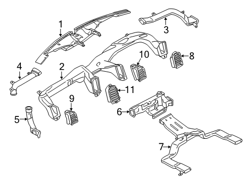 2019 Ford Expedition Ducts Diagram