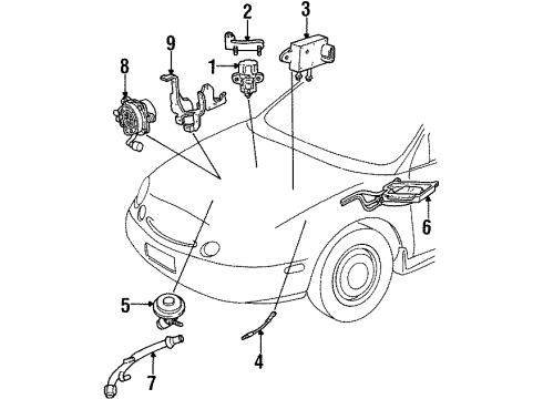 1997 Mercury Sable A.I.R. System Diagram 2 - Thumbnail