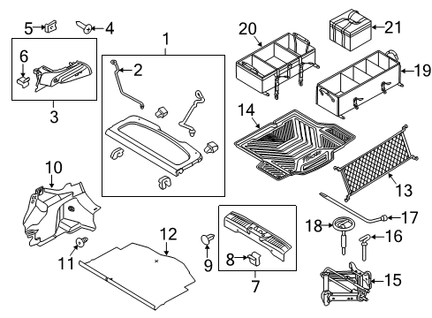 2011 Ford Fiesta Interior Trim - Rear Body Diagram