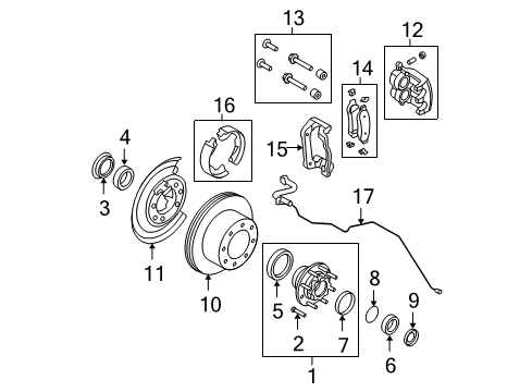 2009 Ford F-250 Super Duty Parking Brake Diagram