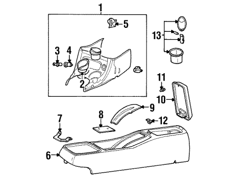 2000 Ford Contour Console Diagram