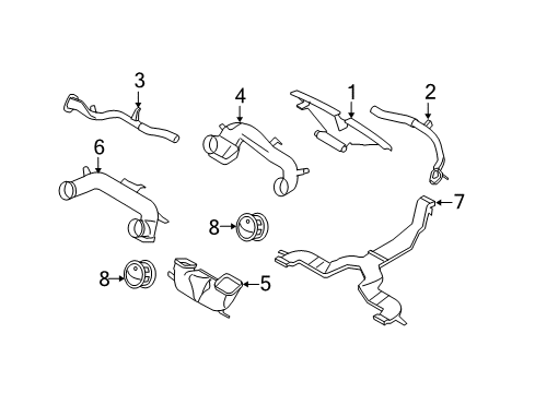 2009 Ford F-250 Super Duty Ducts Diagram