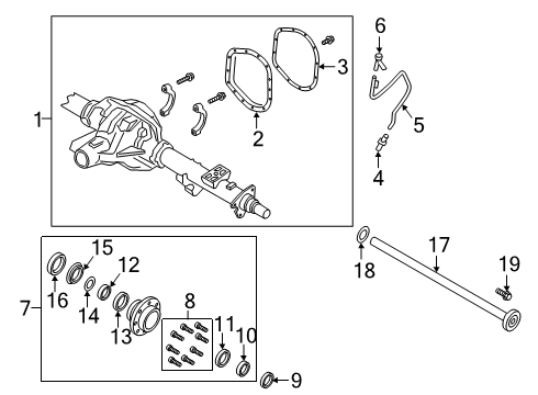2018 Ford F-250 Super Duty Rear Axle Diagram