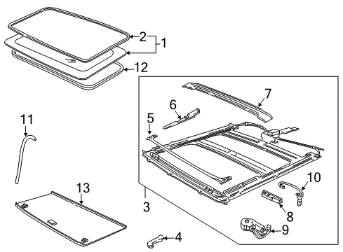 2003 Ford F-150 Sunroof Diagram