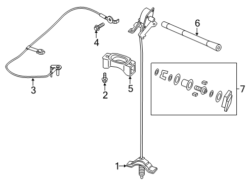 2018 Ford F-350 Super Duty Carrier & Components - Spare Tire Diagram