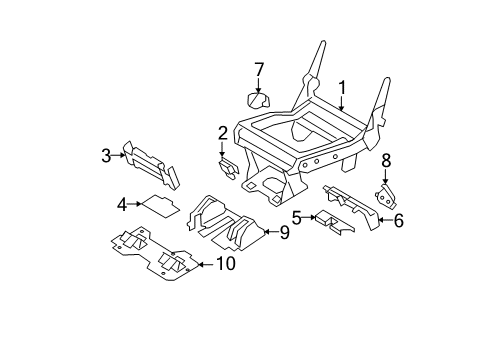 2009 Ford Expedition Tracks & Components Diagram