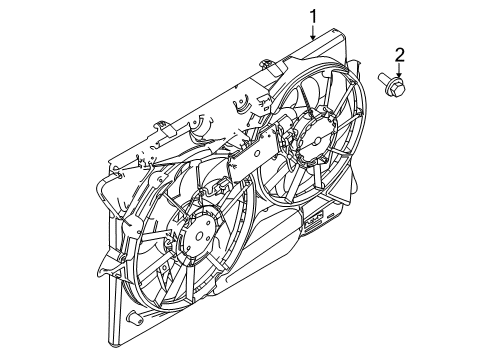 2016 Lincoln MKZ Cooling System, Radiator, Water Pump, Cooling Fan Diagram 3 - Thumbnail