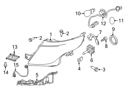 2015 Ford Police Interceptor Utility Bulbs Diagram