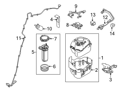 2014 Ford F-250 Super Duty Diesel Aftertreatment System Diagram