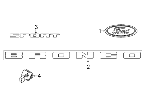 2022 Ford Bronco Sport Parking Aid Diagram