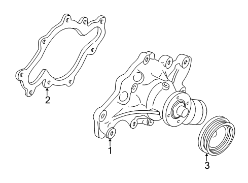 2004 Ford Excursion Water Pump Diagram
