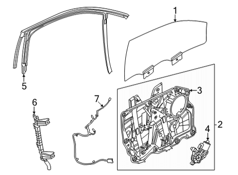 2022 Ford Mustang Mach-E Front Door Diagram