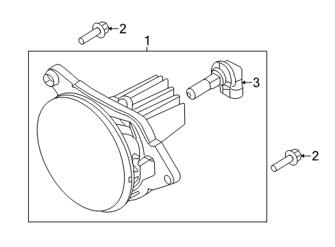 2014 Ford Mustang Front Lamps - Fog Lamps Diagram 4 - Thumbnail