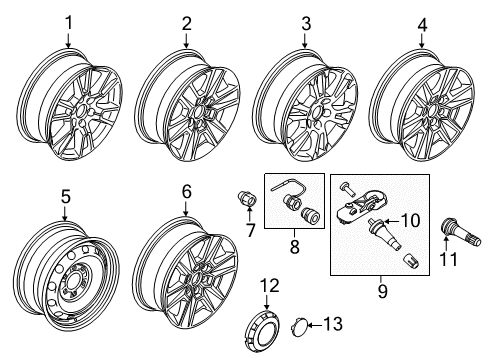 2017 Ford F-150 Wheels Diagram 3 - Thumbnail