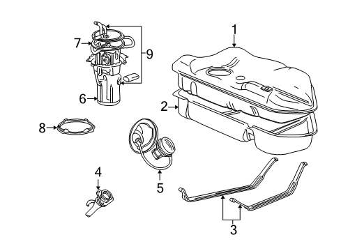 2001 Ford Taurus Throttle Cable Diagram for YF1Z-9A758-BA