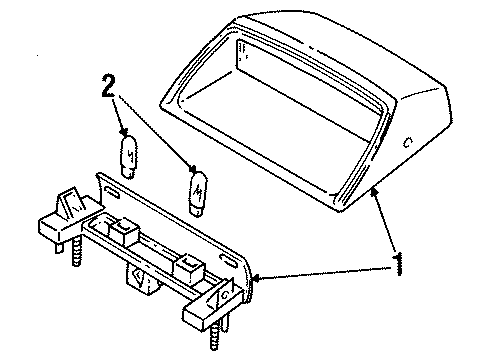 1999 Mercury Grand Marquis High Mount Lamps Diagram