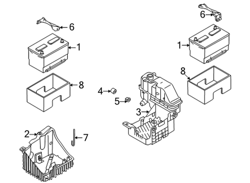 2021 Ford F-250 Super Duty Battery Diagram