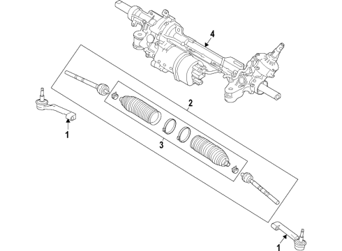 2022 Ford Police Interceptor Utility Steering Column & Wheel, Steering Gear & Linkage Diagram 5 - Thumbnail
