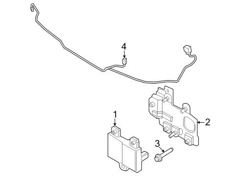 2023 Ford Bronco Electrical Components - Front Bumper Diagram 4 - Thumbnail