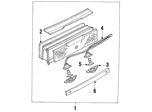 1992 Ford Probe License Lamps Diagram