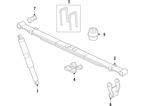 2018 Ford F-150 Shock Absorber, Rear Diagram for HL3Z-18125-C